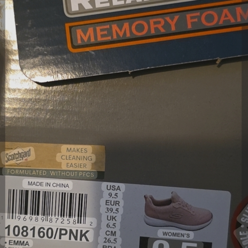 Skechers Pink Memory Foam Shoes